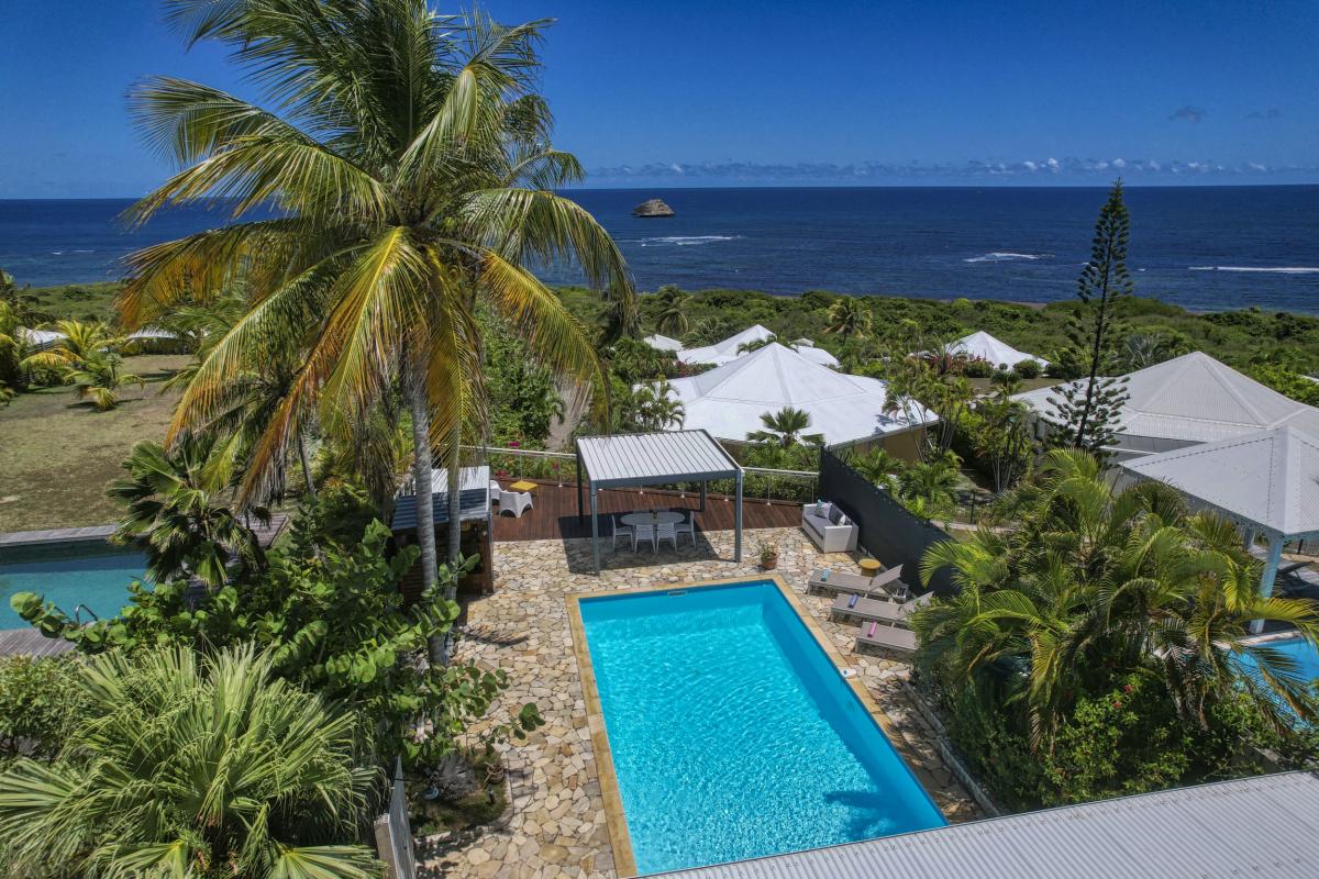 5.Location villa piscine vue mer Saint François Guadeloupe_ Vue Mer